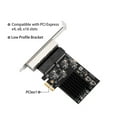 thumbnail image 2 of PCIe 4 Ports Gigabit Ethernet Controller Card 1x 1000Mbps NIC RTL8111H Chips with Low Profile Bracket for desktop, 2 of 5