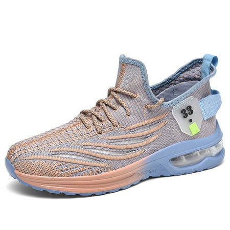 HAOSHIDUO Men s Sports Shoes Soft Non Slip Shock Absortion Fabric Running Shoes Lightweight Breathable Walking Shoes