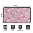 thumbnail image 5 of Pink French Bulldog Love Heart Door Rugs,Washable Non Slip Door Mats Indoor,Decorative Door Mats,Entry Mat Indoor for Entrance,Bedroom,Kitchen,Bathroom,30"x17", 5 of 6