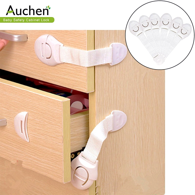 6-Pack Cabinet Locks Child Safety, AUCHEN Child Proof ...