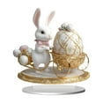 thumbnail image 2 of RKSTN Easter Decorations Eggs Bunny, 2D Tabletop Centerpiece, Decor Bunny Figurine for Home Room Table Office Party (Happy Easter), 2 of 7