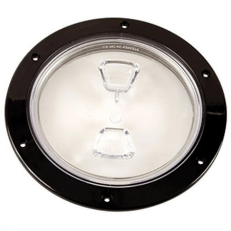 

Clear Center Screw - Out Deck Plate Black - 6 in.