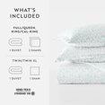 thumbnail image 3 of Duvet Covert Set - Ultra Soft - Light Blue Bohemian Burst of Vines for Queen Size Bedding by Comfort Canopy, 3 of 15