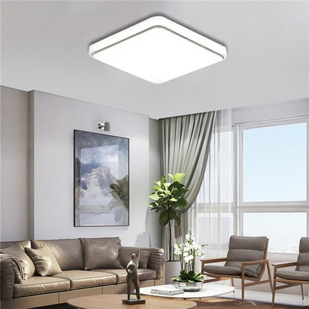 24W 30*30cm LED Flush Mount Ceiling Light Fixtures Clearance for Home Kitchen Bathroom Bedroom Living Room (Best Led Light Fixtures)