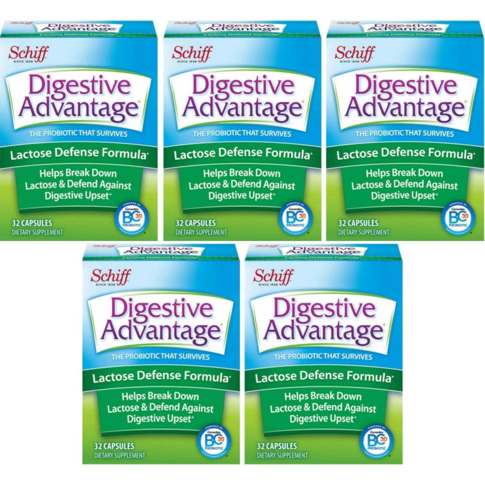 Digestive Advantage Daily Probiotics, Lactose Defense Formula, 32 Caps