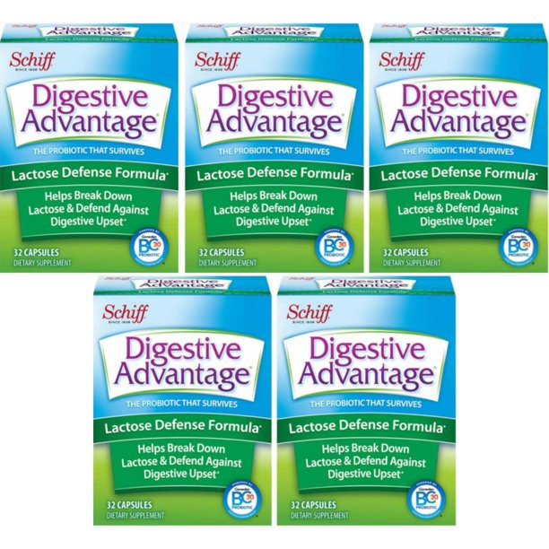 Digestive Advantage Daily Probiotics, Lactose Defense Formula, 32 Caps