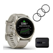 Garmin epix Pro Gen 2 Sapphire Edition 42mm (Soft Gold) Bundle with Accessory