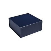 Cecobox Matte Collapsible Box with Magnetic Lid for Gift Packaging (6"x6"x2.75", Navy)