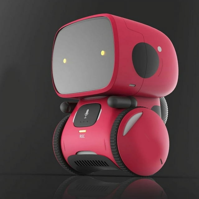Remote Control Robot Toy Walking Talking Dancing Toy Robots for Kids Educational Toys with Conversation Function(Red)