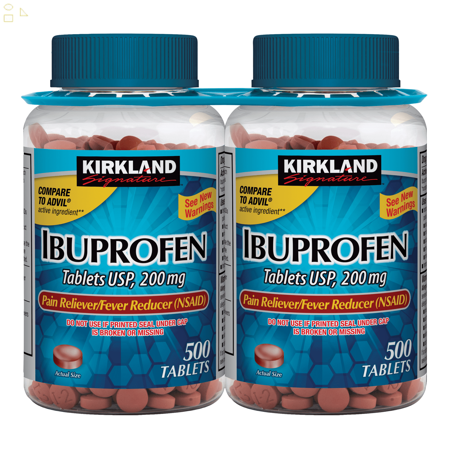 Kirkland Ibuprofen 200 Mg., 1,000 Tablets Compare To Advil Active