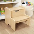 thumbnail image 3 of Wooden Step Stool - Natural by Melissa & Doug, 3 of 3