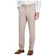 Tallia Mens Classic fit Dress Pants 44 / 30 Beige Solid
