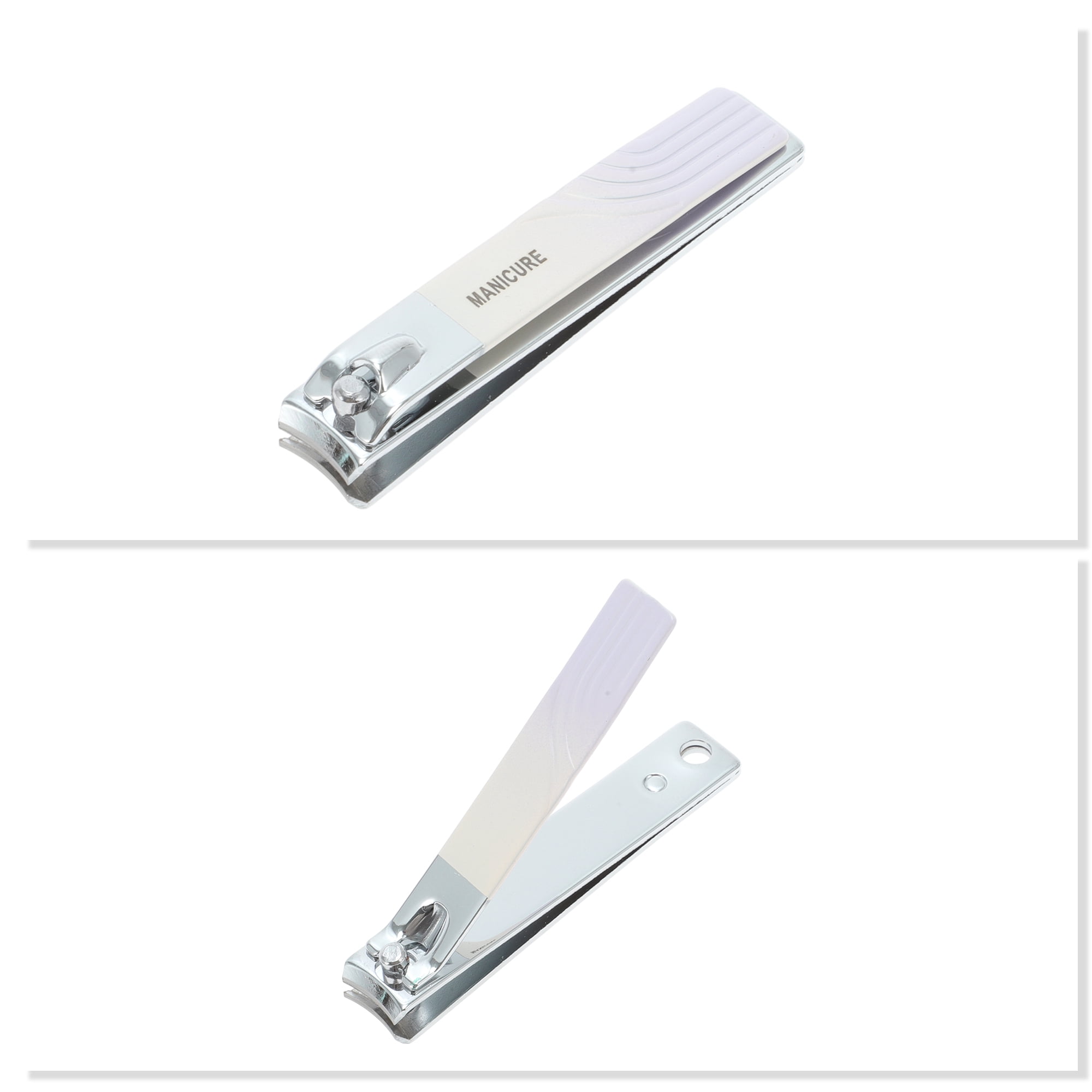 Unique Bargains Square Rotation Nail Clipper Kit 5-piece Set Gradient Purple