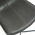 thumbnail image 3 of Set of 2 Aram Grey Distressed Faux Leather Dining Chair, 3 of 7