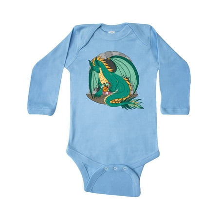 

Inktastic Dragon Princess Gift Baby Boy or Baby Girl Long Sleeve Bodysuit