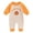 Orange, variant on Newborn Girl Boy Thanksgiving Clothes Infant Sweatshirt Jumpsuit Turkey Romper Baby First Thanksgiving Outfit 18M