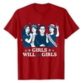 thumbnail image 4 of Haut d'Été à Manches Courtes pour Femmes avec Col Rond et Imprimé Floral, T-Shirts Décontractés, Blouse, Haut Athlétique pour Femmes Grandes Tailles, T-Shirt à Manches Longues avec Col Roulé, 4 of 4