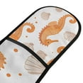 thumbnail image 4 of Yayeee Double Oven Mitt Kitchen Heat Resistant Baking 35" x7" Quilted Glove, Orange Seahorse, 4 of 6