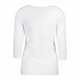 thumbnail image 3 of ID Camiseta elástica ajustada con mangas 3/4 para mujer/señora (Blanco), 3 of 4