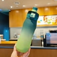 thumbnail image 1 of Aparatos de cocina, accesorios, utensilios y herramientas de cocina. Vaso de plástico degradado para deportes al aire libre, para hombre y mujer. Botella de agua deportiva de 900 ml con tapa doble. Bo, 1 of 6