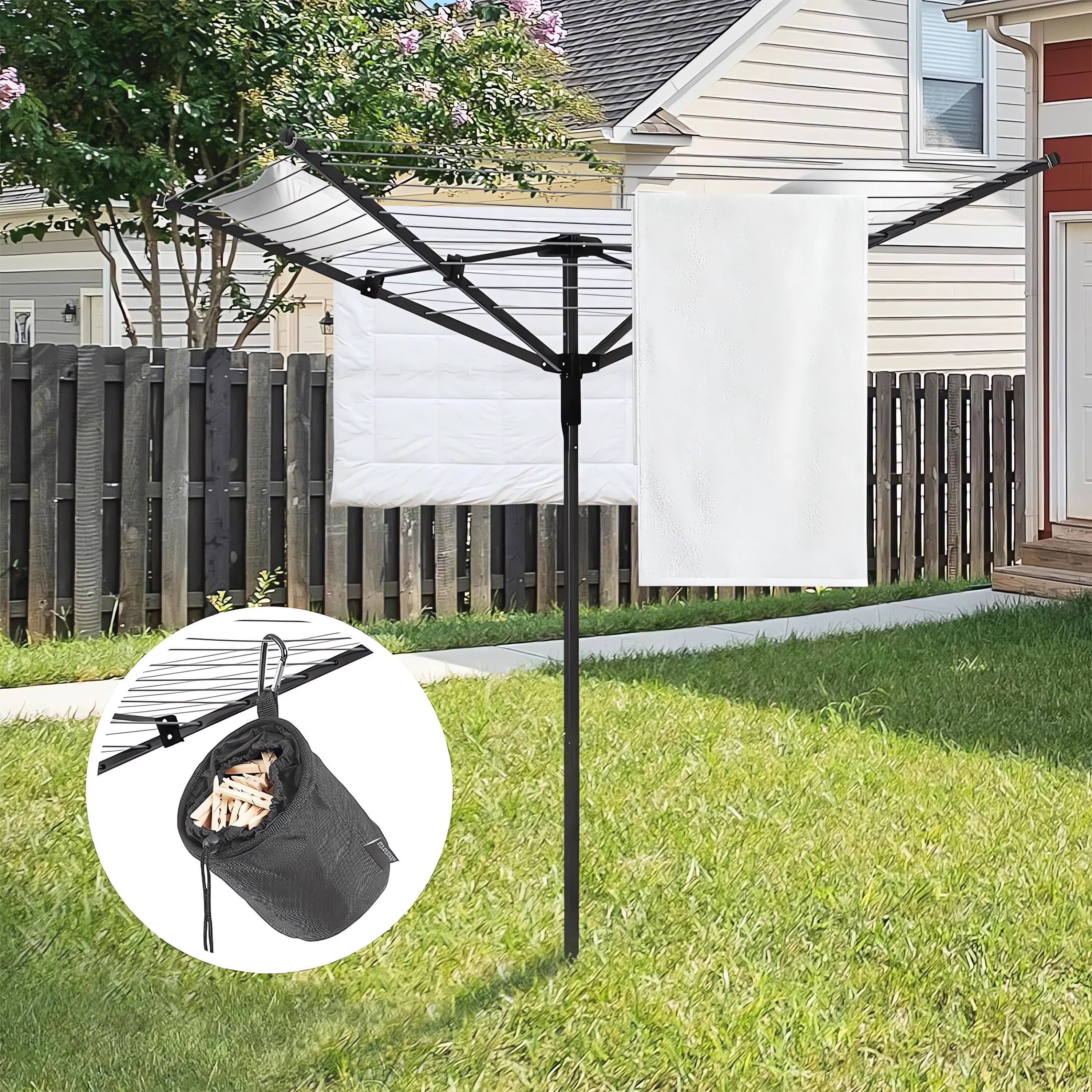 Umbrella style clothesline hotsell