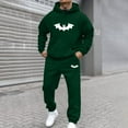 thumbnail image 2 of Dreluolixuan Sweatsuit for Men Long Sleeve Hoodie Jogger Sweatpants Graphic Solid Lightweight Casual Sweatsuit, 2 of 5