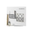 thumbnail image 5 of Hanging Magazine Rack Metal Magazine Rack, Newspaper Rack Newspaper Basket Wall Mounted Magazine Rack With 2 Hookse, 5 of 5