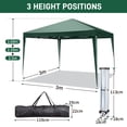thumbnail image 5 of SamyoHome 10' x 10' Ez Pop up Anti Uv Patio Tent Folding Gazebo Backyard Canopy Green, 5 of 9