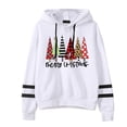 thumbnail image 2 of WXLWZYWL Trendy Sweatshirts For Women 2023 Women Christmas Print Hooded Long Sleeves Sweatshirt, 2 of 2