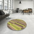 thumbnail image 4 of Ahgly Company Machine Washable Indoor Square Transitional Brown Area Rugs, 4' Square, 4 of 7