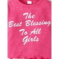 thumbnail image 6 of Mikrdoo 7T Big Girls Clothes 4Y,5Y,6Y,7Y Girls Outfits Letter Print Short Sleeve Casual Tee Elastic Shorts Sets 2Pcs Summer OOTD Red, 6 of 10