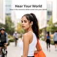 thumbnail image 4 of Tronsmart OpenFly Clip Open Ear Clip-on Earbuds, Secure Fit Bluetooth Wireless Earbuds with Deep Bass, Touch Control & 24H Playtime, for Workout, Running, Commuting, Rose Gold, 4 of 8