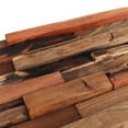 thumbnail image 4 of Stone Ten Teak 3D Wall Panels - Teak Wood Planks - Decorative Boho Wood Panels - Backsplash Shiplap Boards (24, Reclaimed), 4 of 5