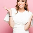 thumbnail image 4 of COSMOBETTY Retro Women Quartz Watch With Strap Elegant Design For Casual Events Valentine Day Birthday And More, 4 of 7