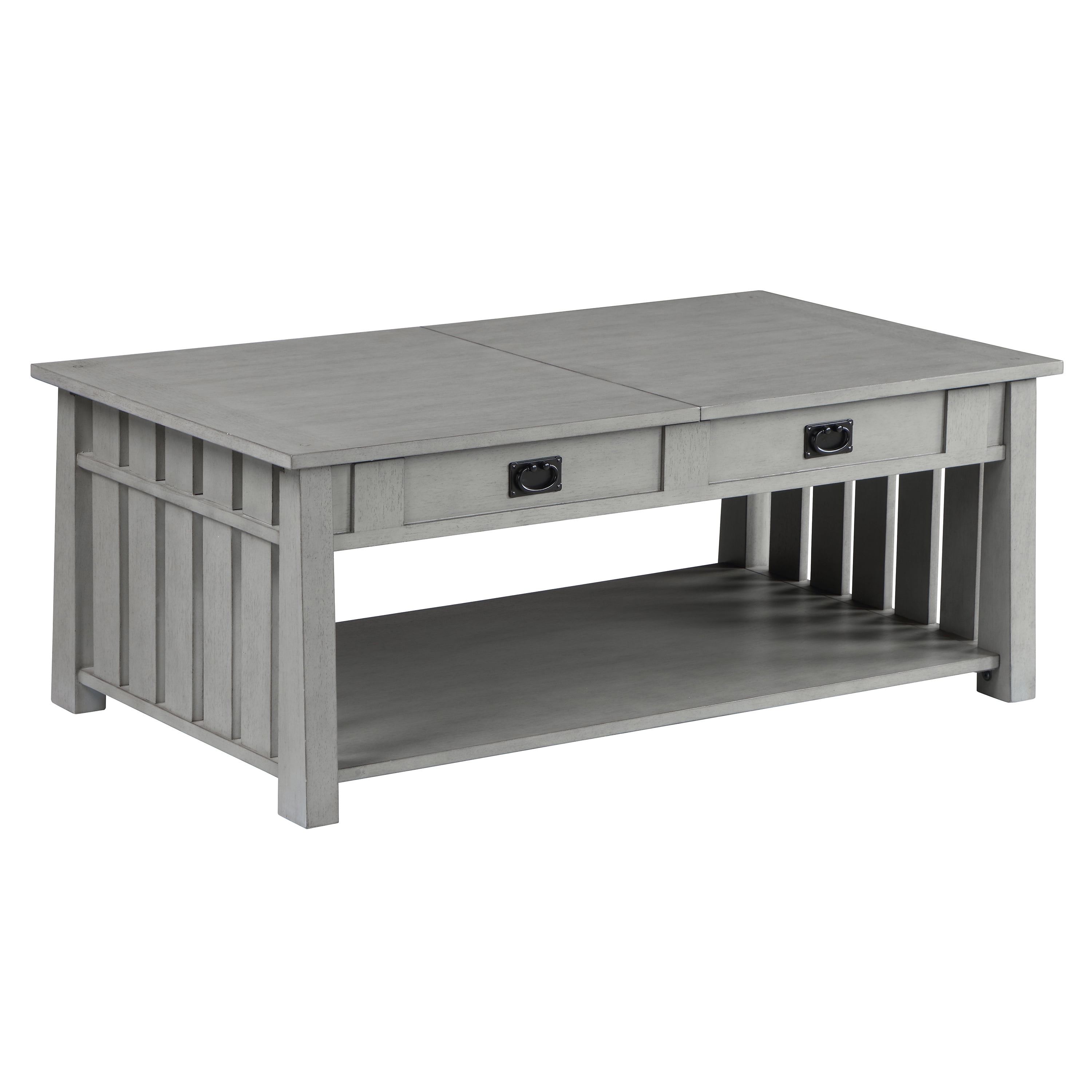 Furniture of America Carl Lift-Top Wood Antique Gray Coffee Table