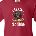 thumbnail image 4 of Inktastic Protected by a Dachshund Dog Youth T-Shirt, 4 of 5