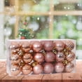 thumbnail image 5 of 36 Pieces Christmas Ball Gift Box, Wedding Xmas Tree Decor,Party Baubles Garden Christmas Ball Ornaments Supplies - Rose Gold, 5 of 7