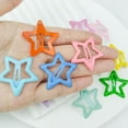 thumbnail image 4 of 10PCS Star Snap Hair Clips For Girls Non-slip Toddlers Colorful Cute Lovely Metal Hair Barrettes Candy Color Hair Snap Clips Hair Accessories For Girls Kids Baby Teens Women, 4 of 6