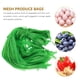 thumbnail image 2 of Xiao Hua Bolsa de compras reutilizable de malla portátil, paquete de 100, adecuada para almacenar productos agrícolas, frutas y verduras, verde, 23,62 pulgadas de largo., 2 of 5