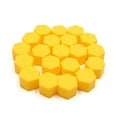 thumbnail image 1 of 20pcs 17mm X 19mm Tapas de Silicona Amarillo Tapones de Tuercas de Las Ruedas de Coche, 1 of 1