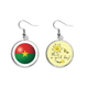 thumbnail image 1 of Burkina Faso bandera nacional Copa del mundo Pendiente Sol Flor Pendiente Joyas Moda Unbranded M, 1 of 3