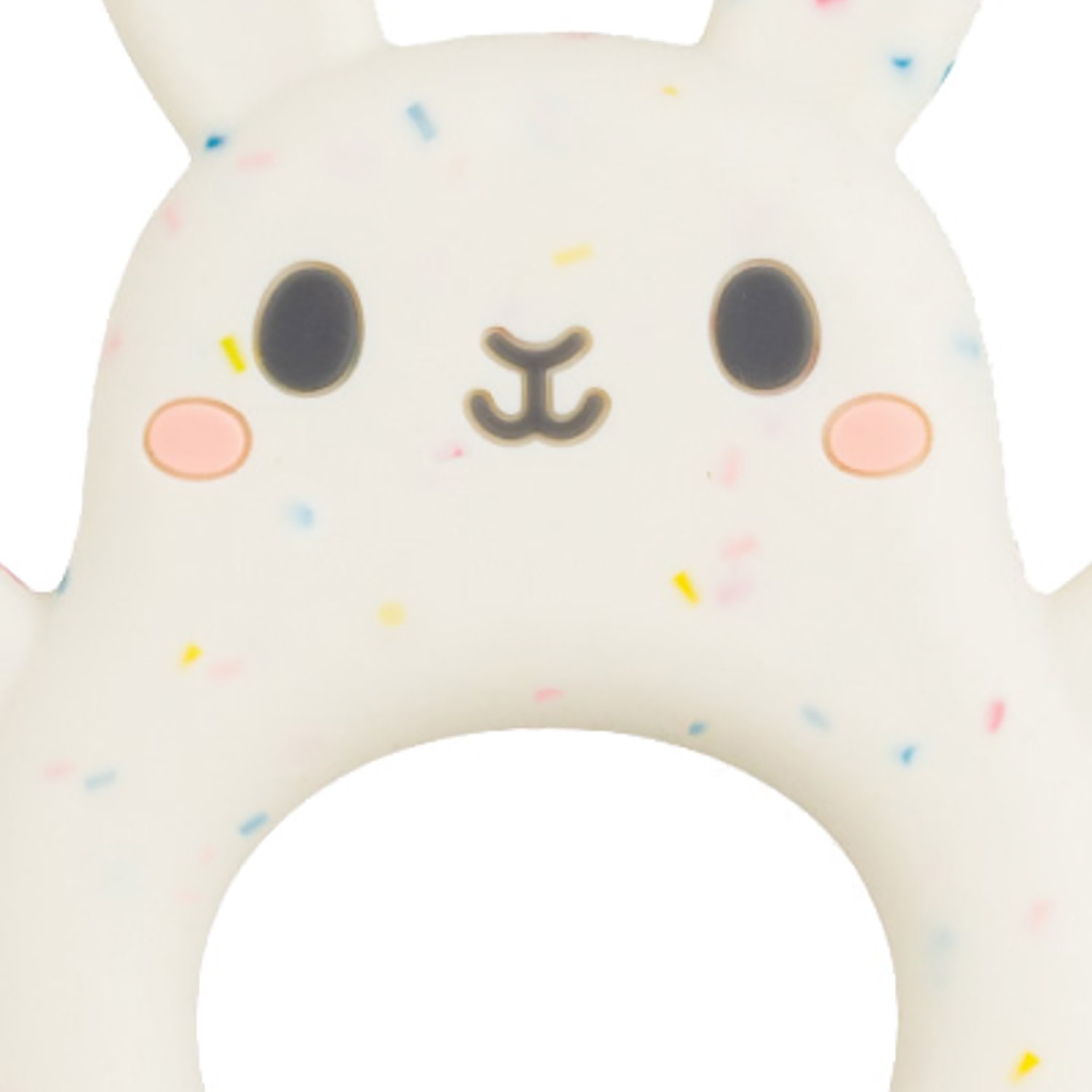 Tiger Tribe Baby Silicone Teether - Bunny Shape, BPA-Free, Soft Relief for Teething, Sensory Toy for Newborns and Infants 0-18 Months