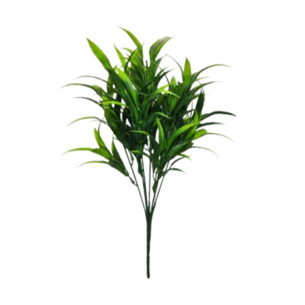 Arreglo de hojas artificiales, ramas, plantas artificiales realistas, vegetación para interiores 7 cabezas 21 tenedores