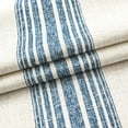 thumbnail image 3 of DriftAway Chris Vertical Striped Pattern Linen Textured Thermal Insulated Blackout Window Curtain Valance Rod Pocket 2 Layers Single, 52" x 14" Plus 2" Header, Jean Navy, 3 of 6