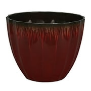 Better Homes & Gardens Andora Red Color Resin Planter, 12.2in x 12.2in x 9.5in