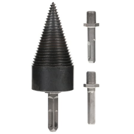 

Hemoton Splitting Wood Cone Drill Bit Splitter Log Screw Electric Drills Bits Wedge Driver Kindling Hex