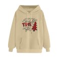 thumbnail image 4 of Sudadera Con Capucha de Navidad Para Mujer Estampado de Manga Larga Bolsillo Casual Jersey Camisa Blusa Odeerbi ODB198068, 4 of 5