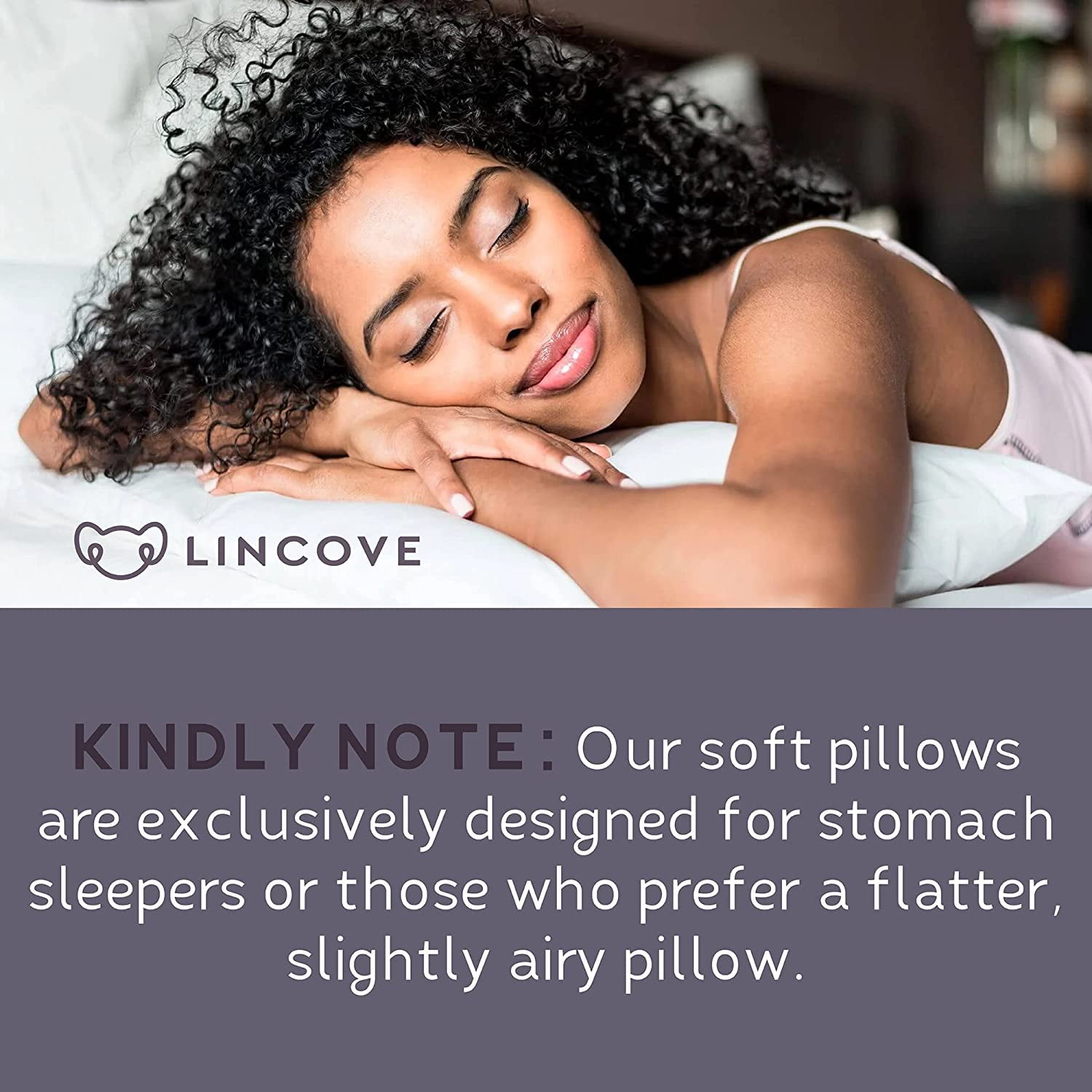 Lincove Cloud Canadian White Down Luxury Pillow, Standard-Size Soft
