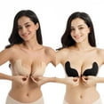thumbnail image 2 of Sticky Bra, Backless Strapless Bra Push Up, Adhesive Invisible Lift Up Bras 2 Pairs Skin Color, 2 of 7