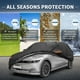 thumbnail image 2 of Cubierta de coche Unique Bargains 210D-PU Oxford, impermeable y a prueba de viento, protección solar con cremallera, negra para Hyundai Ioniq 5, 2 of 7